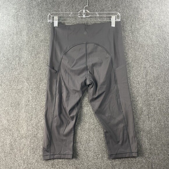 Athleta Leggings Women's Medium Petite Ultimate Stash Black Mid Rise EUC - Picture 4 of 7